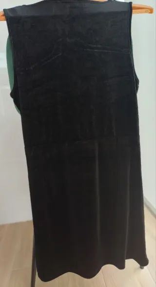 Vestido fiesta terciopelo negro talla L