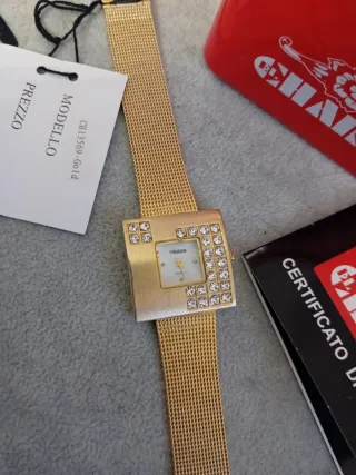 Orologio donna Charro oro con strass
