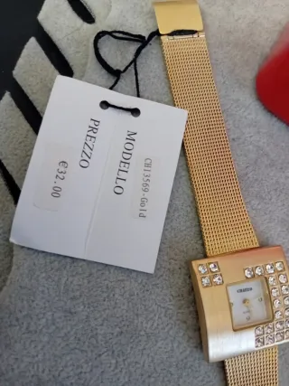 Orologio donna Charro oro con strass