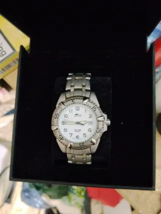 Reloj Lotus Plata y Blanco