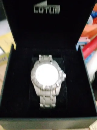 Reloj Lotus Plata y Blanco