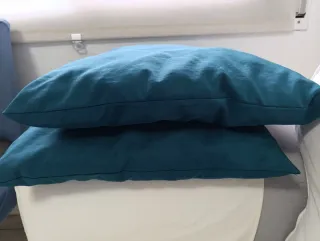 Cojines Ikea verde Navidad