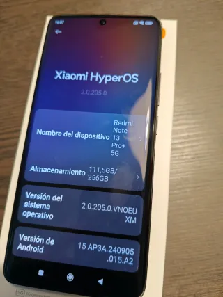 Xiaomi Redmi Note 13 Pro+ 5G negro