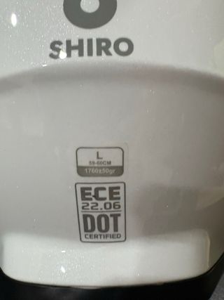 Casco Moto Shiro SH-336 Blanco