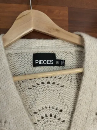 Chaqueta Punto Pieces Crudo Talla S