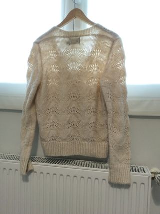 Chaqueta Punto Pieces Crudo Talla S