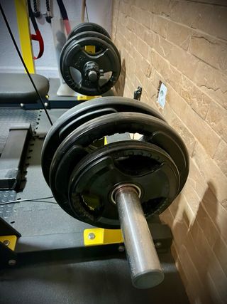 Rack de gimnasio completo