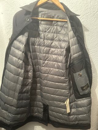 Massimo Dutti Gabardina interior Plumas Ligero