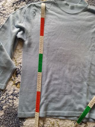 Dolcevita donna lana celeste taglia M