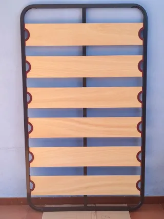 Somier básico cama 105 cm de lamas de madera