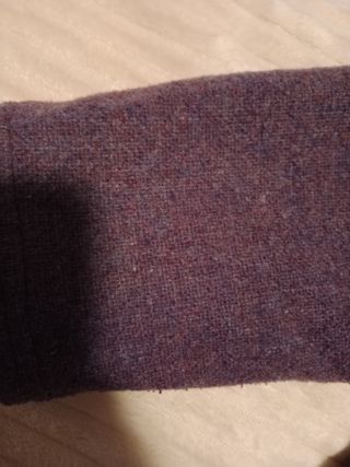 Abrigo de paño morado