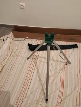 Trípode Soporte Cañas Pesca Verde