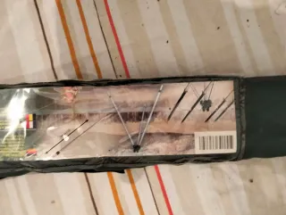 Trípode Soporte Cañas Pesca Verde