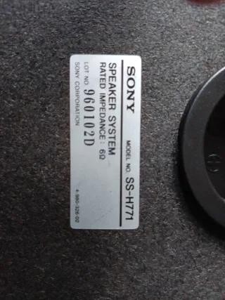 Altavoces Sony Negros SS-H711