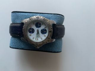 Reloj Lotus Mujer Correa Piel Azul/Plata