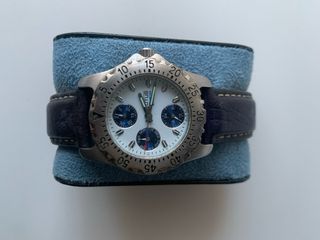 Reloj Lotus Mujer Correa Piel Azul/Plata