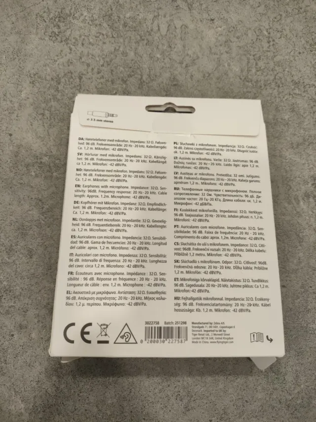 Fones de ouvido com microfone cinza e rosa