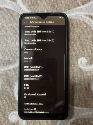 Telefono cellulare Motorola e13