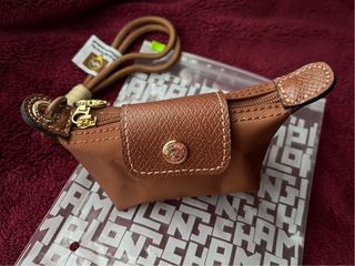 Monedero Longchamp Coñac Piel
