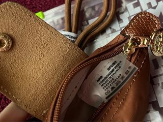 Monedero Longchamp Coñac Piel