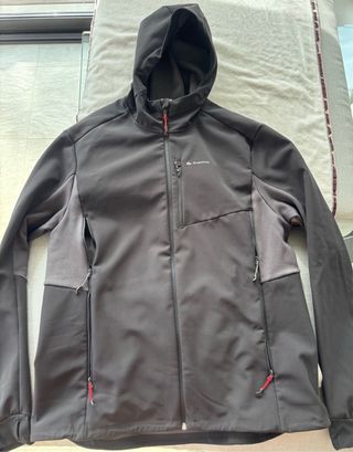 Chaqueta Quechua Paravent Negra y Gris