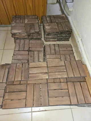 RUNNEN Suelo exterior terraza Acacia