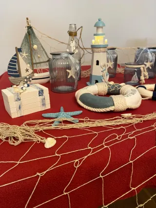 Decoración náutica mesa comuniones, cumpleaños