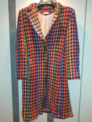 Abrigo estampado multicolor