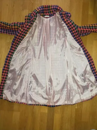 Abrigo estampado multicolor