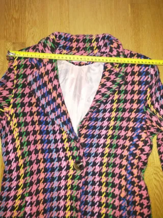 Abrigo estampado multicolor