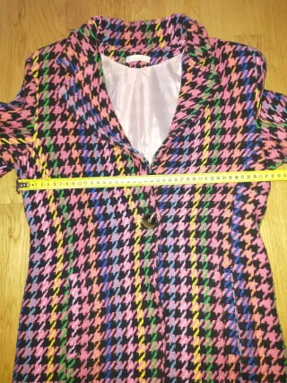 Abrigo estampado multicolor