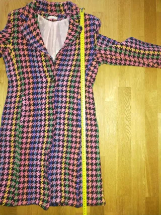 Abrigo estampado multicolor