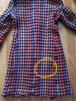 Abrigo estampado multicolor