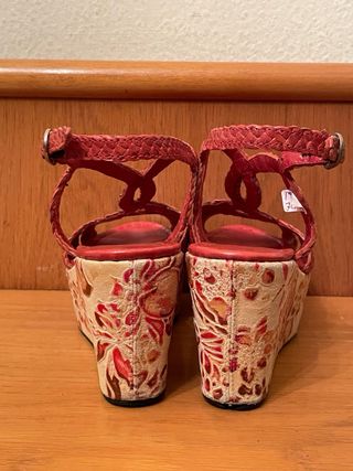 PONS QUINTANA - Sandalias cuña florales 35