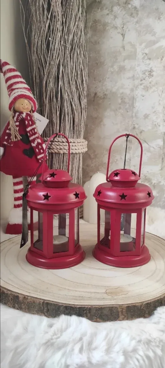 2 Farolillos Rojos Estrellas