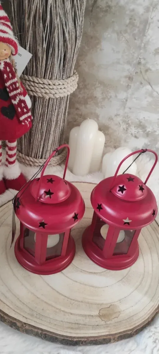 2 Farolillos Rojos Estrellas
