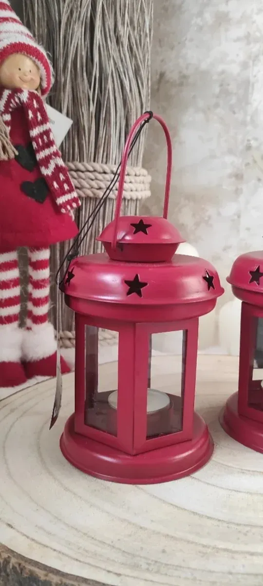 2 Farolillos Rojos Estrellas