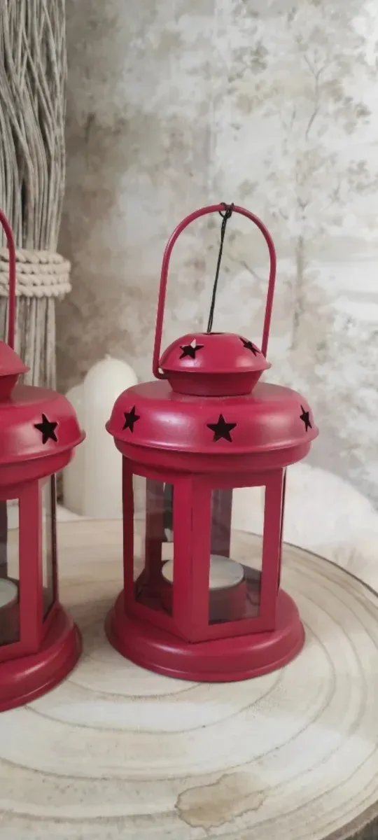 2 Farolillos Rojos Estrellas