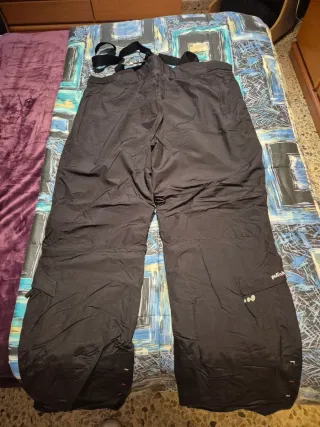 Pantalones de nieve negros y azul
