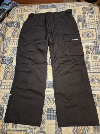 Pantalones de nieve negros y azul