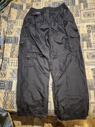 Pantalones de nieve negros y azul