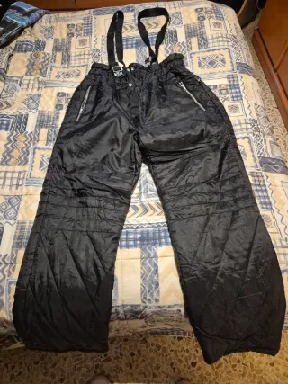 Pantalones de nieve negros y azul