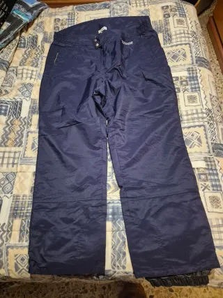 Pantalones de nieve negros y azul