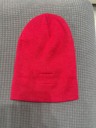 Gorro de lana rojo mujer