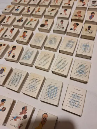 70 Cajas de cerillas de futbol años 60 perfects