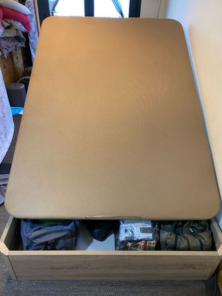 Canapé abatible 135x190  Color madera, beige