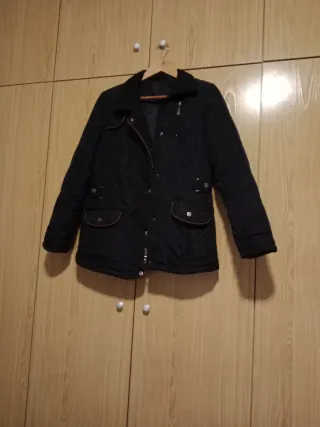 Parka de invierno azul marino