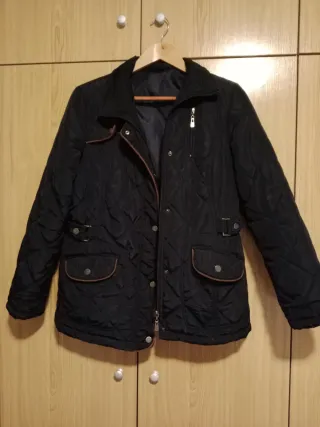 Parka de invierno azul marino