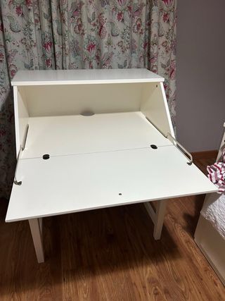 Secreter / escritorio IKEA blanco – tapa abatible