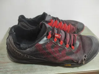 Zapatillas Merrell Trail Glove 4 Negras Rojas